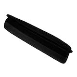 NUOBESTY Faltbarer Stuhl fußpolster Schwarz Weicher Schutz für Garten Liegestuhl Bequeme Einfache Montage Outdoor Fußkissen Ersatz für Klappstuhl und Relaxliegen