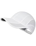 GADIEMKENSD Quick Dry Sports Hat UPF50+ Lightweight Breathable Soft Outdoor Running Cap Women Baseball Caps (Pure White, M/L)