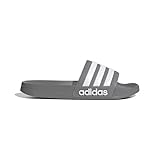 adidas Adilette Shower Slides Unisex Schiebe-Sandalen , Grey Three Cloud White Grey Three, 44.5 EU
