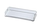 MAUL Stifteschale aus Acryl 22 x 10 x 3 cm | Stilvoller Schreibtisch Organizer für Kugelschreiber, Stifte und Textmarker | Standsicherer Stiftehalter mit möbelschonenden Standnoppen | Glasklar