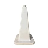 Verkehrssicherheitskegel – Parkkegel für Auffahrt, Parkplatz, Sporttraining und Fahranleitung – weiße Leitkegel für verbesserte Sichtbarkeit und Sicherheit