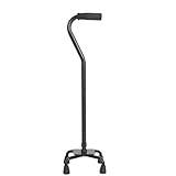 Ergonomischer Vierfuß-Gehstock mit Quad-Basis – Verstellbarer Gehstock für Senioren, Männer und Frauen, Rechts- oder Linkshänder
