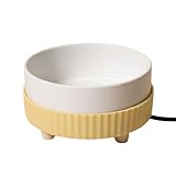 Beheizte Wassernapf für Hunde - Thermo-Netzteil aus Keramik, Stromversorgung über USB, Futter für Katzen, Welpen, Kätzchen, Vögel, Wintergerät für den Innen- und Außenbereich, Wohnung