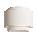 LEDKIA LIGHTING - Hängeleuchte Arija | Vintage Design | Vielseitige Beleuchtung | E27 Fassung | Ideal für Esszimmer, Schlafzimmer, Küchen, Beige, Metall