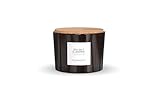 Vila Hermanos Apothecary Sea Salt & Jasmine Duftkerze 350 g – Amberglas mit Naturkork-Deckel, ca. 50 h Brenndauer, „Meerbrise & Jasmin“ Raumduft – Premium Duftkerze für Zuhause