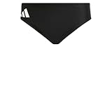 adidas Herren Solid Swim Trunks, Black/White, M-L