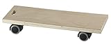Dörner + Helmer Transportroller Multi, 395mm x 145mm x 70mm, 80kg Tragkraft, Doppelrollen, für Kisten und Möbel