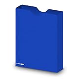 itenga Heftbox DIN A4 – Aufbewahrungsbox für Hefte & Blöcke | aus extra stabilem 0,7mm PP Kunststoff | flach geliefert, faltbar | Schutzbox für Schule, Studium & Büro (blau)