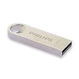 Philips Moon Edition High Speed 2.0 USB-Flash-Laufwerk USB-Stick 128 GB für PC, Laptop, Computer Data Storage, Lesegeschwindigkeit bis zu 20 MB/s, Aluminium, Schlüsselanhänger