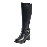 GABYLOU - Modell Marta - Stiefel mit Komfortabsatz breite Waden Damen 2 XL - 2 Einlegesohlen, davon 1 herausnehmbar - Blockabsatz, 7 CM - YKK Reißverschluss - Herbststil - Winterstil für breite Waden
