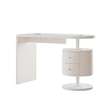 Vicco Schreibtisch Lara, Weiß Hochglanz, 120 x 50 cm mit 2 Schubladen