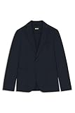 BOSS Herren P-Hanry-WG-PK-253F Verstaubares Slim-Fit Sakko aus wasserabweisendem Stretch-Gewebe Dunkelblau 54