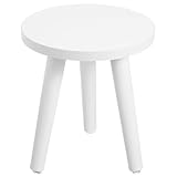 YARNOW Holz Blumenständer aus Massivem Holz Runder Pflanztopfhalter 20cm Ø 22cm Hoch Blumentopfständer für Wohnzimmer Balkon und Garten Natürlicher Pflanzenhocker mit Rustikalem Stil