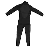 Natudeco Ganzkörper-Tauchanzug für Herren und Damen, Neoprenanzug, Schwarz, Schnorchelanzug, warm halten, Tauchkleidung in voller Länge zum Tauchen, Schnorcheln, Surfen, Schwimmen (M)