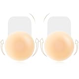 Brightdeal Trägerloser Silikon Klebe-BH Push-Up – Wiederverwendbar, Unsichtbar, Hautfreundlich – Ideal für Rückenfreie Outfits & Hochzeitskleider – Größen: A-B Cup