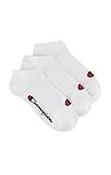 Champion Unisex Basics 3pk Sneaker Socken, Weiß, 43-46 EU