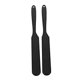 BAZEITFLOW 2 Stück Silikon Wachs Große Wiederverwendbare Spachtel für Haarentfernung Langlebige Waxing Sticks für Körper Augenbrauen und Mehr