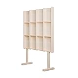 IROEJT Freistehendes Zeitschriftenregal, Aufbewahrungsregal aus Holz, 3-stöckiges Leseregal, Kreatives Bodenregal für Zeitungen und CDs für das Homeoffice, Original，White