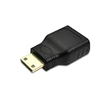 QSBVSO HDTV Audio-Videokabel, M~NI zu einem Typ HDMI- Kompatibles Kabel Compatible with PC GPU. Karten-Digitalkamera zur Überwachung der Anzeige-1080P-1,5 Meter(1M,Mini HDMI Adapter)