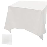 INOOMP Vintage Baumwoll tischdecke Schlichtes Waschbares Tischtuch aus Natürlicher Baumwolle Dekorativ für Esszimmer Wohnzimmer Garten Strapazierfähige Mitteldecke für Haushalt und