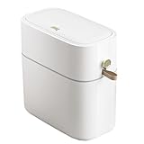 Générique Abfalleimer für Badezimmer | Abfalleimer mit Deckel für Sanitärräume – Abfalleimer 8 l, geruchshemmend, schlankes Design für Innenreinigung, Waschküche, Haus, unter Spüle, Büro, Küche