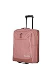 Travelite Trolley Reisetasche Größe S Handgepäck, Gepäck Serie Kick Off: Praktische Reisetasche mit Rollen für Urlaub und Sport, 55 cm, 44 Liter, rosé