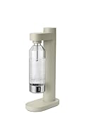 Stelton Brus Wassersprudler mit Flasche, Premium Carbonator für Wasser mit CO2 - Einstellbare Sprudelstärke - Skandinavisches Design, Soft Sand