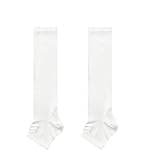 Kniehohe Socken für Damen, ultradünne Sommersocken, atmungsaktiv, rutschfest, einfarbig, japanischer Stil, Mittelrohrstrumpf (weiß)