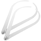 Cabilock 2 Stück Gebogene Edelstahl-Kaliber Töpferwerkzeug Tonmodellierwerkzeug für Präzises Keramikformen und Tonskulpturen Vielseitig für Modellierarbeiten