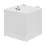 Spendenbox/Losbox „Opal“ aus blickdichtem Acrylglas / 160 x 160 mm/abschließbar
