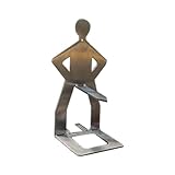 cfpqv Lustige Hot Dog Wurst Ständer BBQ Grill Rack Edelstahl Bräter Rack Stehen BBQ Werkzeuge Küche Birkenholz Spatel cm X 15 cm (A, One Size)