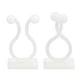 KINGLAKE 100Stück pflanzenclips pflanzenklammern Wand selbstklebend Pflanzen Clips Wand Plant Climbing Clips Wall befestigungs für kletterpflanzen Befestigung Clips Wand (weiß)