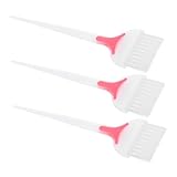VALICLUD 3 Stück Teiliges Haarfärbe Ergonomischem Kamm und Pinsel Langlebiges Material Leicht und Flexibel für Haarstyling und Haarkur zu Hause Professionelle Anwendung für Zufällige Farbe