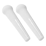 Alipis 2 Stück Keramik Stößel Set Manuell Praktischer Küchenmörser für Knoblauch Babynahrung Gewürze Vielseitiger Porzellan Food Masher Grinding Rod
