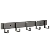 Ksikdeg Weltraum-Aluminiumhaken, Handtuchhaken, Wohnzimmer, Tür, Rückseite, Kleiderhaken, schlicht, schwarz, platzsparendes Regal