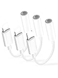 iPhone Aux Adapter 【MFi Zertifiziert】 3 Packs Adapter Lightning auf Klinke 3,5‑mm-Kopfhörer Adapter, Aux 3.5mm Audio Kabel iPhone Kopfhörer Adapter Kompatibel mit iPhone 14/13/12/11/X/XS Max/XR/8/7