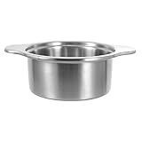 DEPILA Chinesischer Hot Pot Edelstahl: Shabu Shabu Pot Fondue Pot Kochfeld Suppentopf Cooking Stir Fry Pot Pan Non Stick Hot Pot Pan Bratpfanne