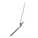 Heckenscherenkopf, Zubehör für Heckenschere, verstellbar, multifunktional, hocheffizient, mit Verlängerungsstange, zum Mähen von Gras (28 x 9 mm)