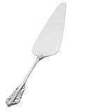 TOBBOMEY Edelstahl Kuchenschaufel 21 X 4,5cm Tortenheber mit Reliefgriff Geeignet für Kuchen Kekse und Professionelle Bäckereien