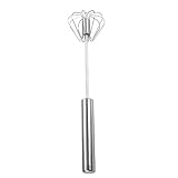 Push Hand Mixer - 10' Stainless Whisk for Effortless Blending, Heavy-Duty Baking & Stirring (Commercial Grade)