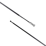 Rehoetom Fahrradspeichen für Radersatz, flache gerade Zugstahlspeichen in 261/263/265/272/275/277/282/290 mm, Schwarz (263 mm), 5 Stück