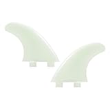 HFWRDVJCM 2 Pcs G5 Surfbrett Flossen SUP Zubehör Surf Fin Paddle Board Fin(2 Pcs White)