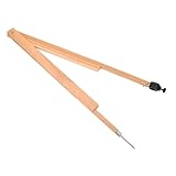 HOMSFOU Zirkel Bleistift Kompass Schulbedarf Kompassarchitektur mathematische Geometriewerkzeuge Lehrerbedarf für Lehrmittel für Geometrie Holz Beige