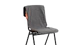STOOV Big Hug Original Kabellose Heizdecke, Infrarot Wärmedecke mit Abschaltautomatik, Sitzauflage für Bürostuhl, Camping, 3 Std. Wärme, 40x110cm, Grau