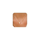 Auiremrti Goldkette Damen - Herz Halskette, Kette Gold, Goldschmuck, Wasserfester Schmuck, Goldkette Mit Anhänger, Modeschmuck
