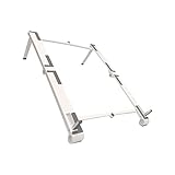 Uonlytech Laptopständer Tablet Halter Handyständer Handyständer Desktop Ständer Laptops Laptop Computer Tablet Ständer Desktop Regal Laptop Rack Laptop Stützständer Abs Weiß