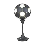 MagiDeal Fußballlampe, Schreibtischlampe, Sport, schlicht, Fußball, Nachttischlampe, Nachttischlampe für Nachttisch, Schlafzimmer, Kinderzimmer, Geschenk, Silbergrau