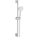 Duschstange 70CM mit Duschkopf, YEAUPE PRO Brausestangenset mit Duschkopfhalterung Handbrause, Duschkopf mit Schlauch 1,6M, Duschkopf mit Filter, Duschsystem, Duschset für Badezimmer Chrom