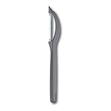 Victorinox | Universalschäler mit Pendelklinge für Obst und Gemüse - Extra scharf - Zackenschliffklinge/Zweischneidig - Swiss Made | Cool Grey