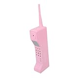 OSOLADY Modell des großen Retro-Telefone Festnetztelefon Telefongriff Retro-Spielstock einstellbar Zubehör Retro-Desktop schmücken bar Handy Telefon für zu Hause Eisen Rosa
